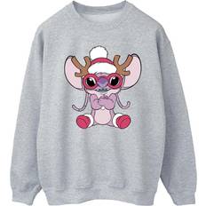 Disney Lilo & Stitch Angel Reindeer Sweatshirt Grey