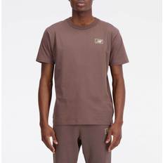 New Balance T-shirts New Balance NB Essentials Graphic Cotton-Jersey T-Shirt Brown