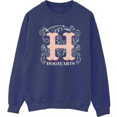 Florals Jumpers Harry Potter Flowers Sweatshirt Navy