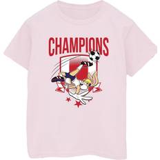 Football - Pink - Women Clothing Looney Tunes Lola Football Champions T-Shirt Baby Pink