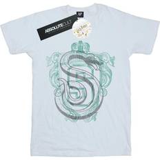 Tops Harry Potter Slytherin Serpent Crest T-Shirt White