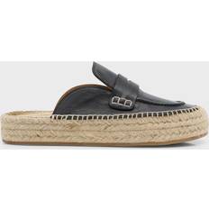 44 - Dame Espadrillos JW Anderson Black Leather Espadrilles 19090-001-BLACK IT