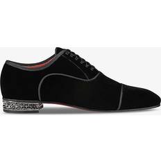 Christian Louboutin Laced Oxford Christian Louboutin Men's Greggyrocks Red-Sole Velvet Oxfords