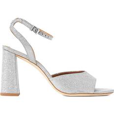 Staud Silver Solange Heeled Sandals IT