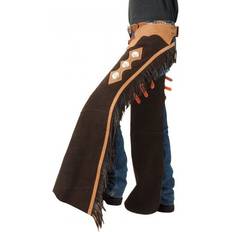 Equestrian Tough-1 Tough-1 Suede Leather Reining Show Chaps