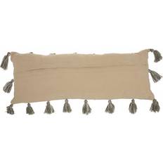 Wool Scatter Cushions Homeroots Gray Tasseled Lumbar Complete Decoration Pillows White