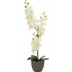 Hvite Kunstige planter Europalms Orchid Artificial Plant 80 cm Kunstig plante