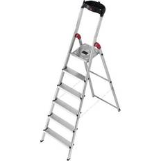 Hailo 8160-601 L60 150 kg Capacity Aluminium Stepladder 6 Steps