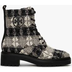 Tory Burch Ankle Boots Tory Burch Miller 50MM Black White Perfect Black Lug Sole Ankle Boots