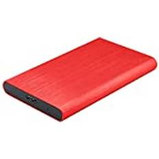 SUYING Bärbar HDD extern hårddisk 2 tb 1 tb 500 GB/120 gb, 2,5 tum USB 3.0 säkerhetskopieringslagring, lämplig för stationära datorer, bärbara datorer, Ps4, Xbox, smart TV 80 GB, röd