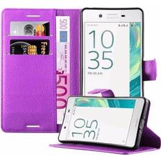 Cadorabo MANGAN VIOLET Case for Sony Xperia X case cover Purple