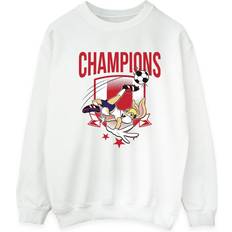 Football - White Jumpers Looney Tunes Lola Football Champions Sweatshirt White