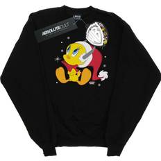 Fabric - Unisex Tops Looney Tunes Christmas Tweety Sweatshirt Black