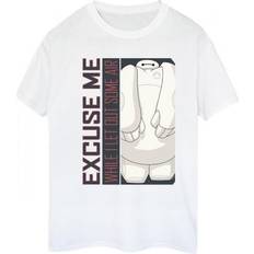 Hauts Disney Damen/Damen Big Hero Baymax Excuse Me Some Air Boyfriend-T-Shirt aus Baumwolle