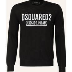 DSquared2 Women Jumpers DSquared2 Virgin Wool Lightweight Crew-neck Sweater - Black