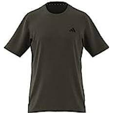 Hauts Adidas Herren T-Shirt Short Sleeve Tr-Es Stretch T, Olive Strata/Black/Black, IC7415