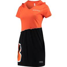 Refried Apparel Women's Orange/Black Cincinnati Bengals Sustainable Hooded Mini Dress