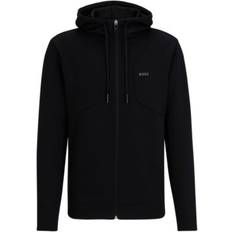 HUGO BOSS Sweaters HUGO BOSS Men's Hd Print Zip-Up Hoodie Black Black