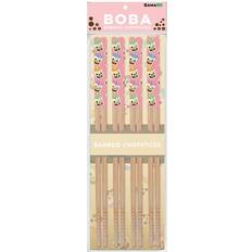 Best Palillos Gamago Boba Cast Bamboo Chopsticks Set of 4 Palillo