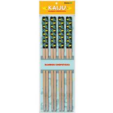 Baguettes Gamago Godzila Cast Bamboo Chopsticks Set of 4 Baguettes