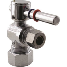 Plumbing Westbrass Westbrass D105BL-26 1/4-Turn Lever Handle Angle Stop Shut Off Valve 5/8 OD x 3/8 OD Polished Chrome