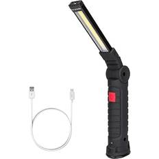 ExtraStar LED Working Light Foldable 3 Mode IP20 USB Rechargeable Camping Torch Black One Size