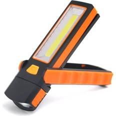 Orange Camping Lights Keshen 3W Adjustable Bright Magnet COB LED Work Light Inspection Hand Torch Magnetic Camping Tent Lantern Lamp with HookOrange