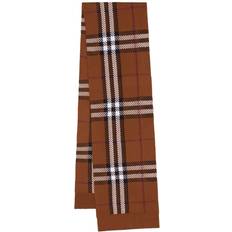 Burberry Scarfs Burberry Giant Check wool scarf BROWN