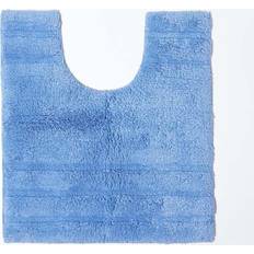 Blue Non-Slip Bath Mats Homescapes Spa Supreme Luxury Pedestal