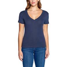 Three Dots Solid V-Neck T-Shirt