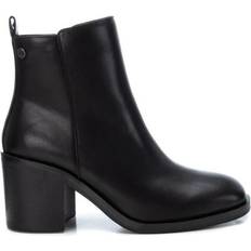 XTI Women's Block Heel Booties Black Black