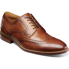 Brown - Men Derby Florsheim Men's Ruvo Wingtip Oxford Dress Shoes Cognac Cognac