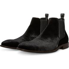 Steve Madden Men Chelsea Boots Steve Madden Fayne Black Velvet Men's Shoes Black