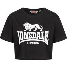 Cropped T-shirts Lonsdale London T-shirt Gutch Common - Svart