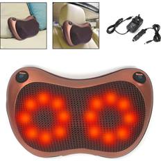 Electric Lumbar Neck Back Massage Pillow Massager 16 Kneading Cushion