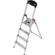 Hailo 8160-401 L60 150 kg Capacity Aluminium Stepladder 4 Steps