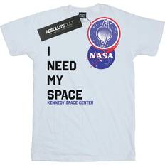Nasa Need My Space Cotton Boyfriend T-Shirt White