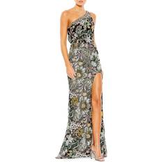 Mac Duggal Evening Gowns Dresses Mac Duggal Women's Floral Sequin-Embroidered One-Shoulder Gown Black Multi Black Multi