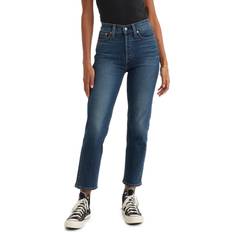 S Jeans Levi's Women's Wedgie Straight-Leg High Rise Cropped Jeans Indigo Her Indigo Her