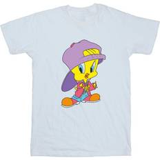 Looney Tunes Tweety Pie Hip Hop Cotton Boyfriend T-Shirt White