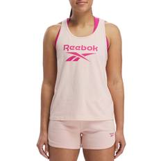 Reebok Tank Tops Reebok Women's Identity Big Logo Tank Top, Medium, Pink