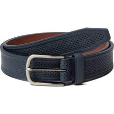 Blue Belts Johnston & Murphy Men's Perfed Leather Belt Navy Navy