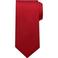 Men - Red Ties Calvin Klein Silver Spun Solid Tie Regular - Red