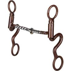 Brown Bits Tabelo S-Shank Twisted Wire Snaffle Bit Brown