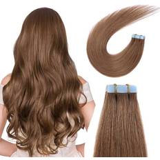Suyya SUYYA Tape in Hair Extensions Remy Human Hair Chestnut