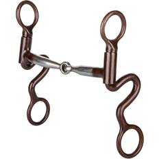 Brown Bits Tabelo Tabelo S-Shank Smooth Snaffle Bit Brown