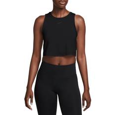 XXL Tank Tops Nike Women's One Classic Dri-FIT Cropped Tank Top, Medium, Black