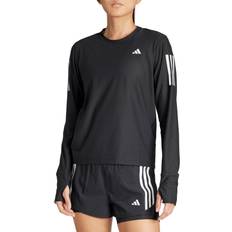 Adidas Women T-shirts Adidas Own The Run Long Sleeve Tee Black Womens