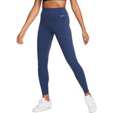 Blue Tights Nike Women's Universa Medium-Support High-Waisted Full-Length Leggings, Midnight Navy