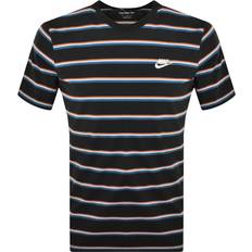 Clothing Nike Club Men's T-shirt - Black/Burnt Sunrise